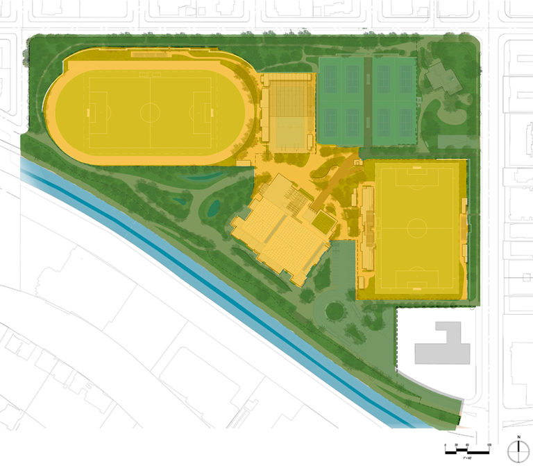 Site Plan HarvardWestlake River Park Campus Project